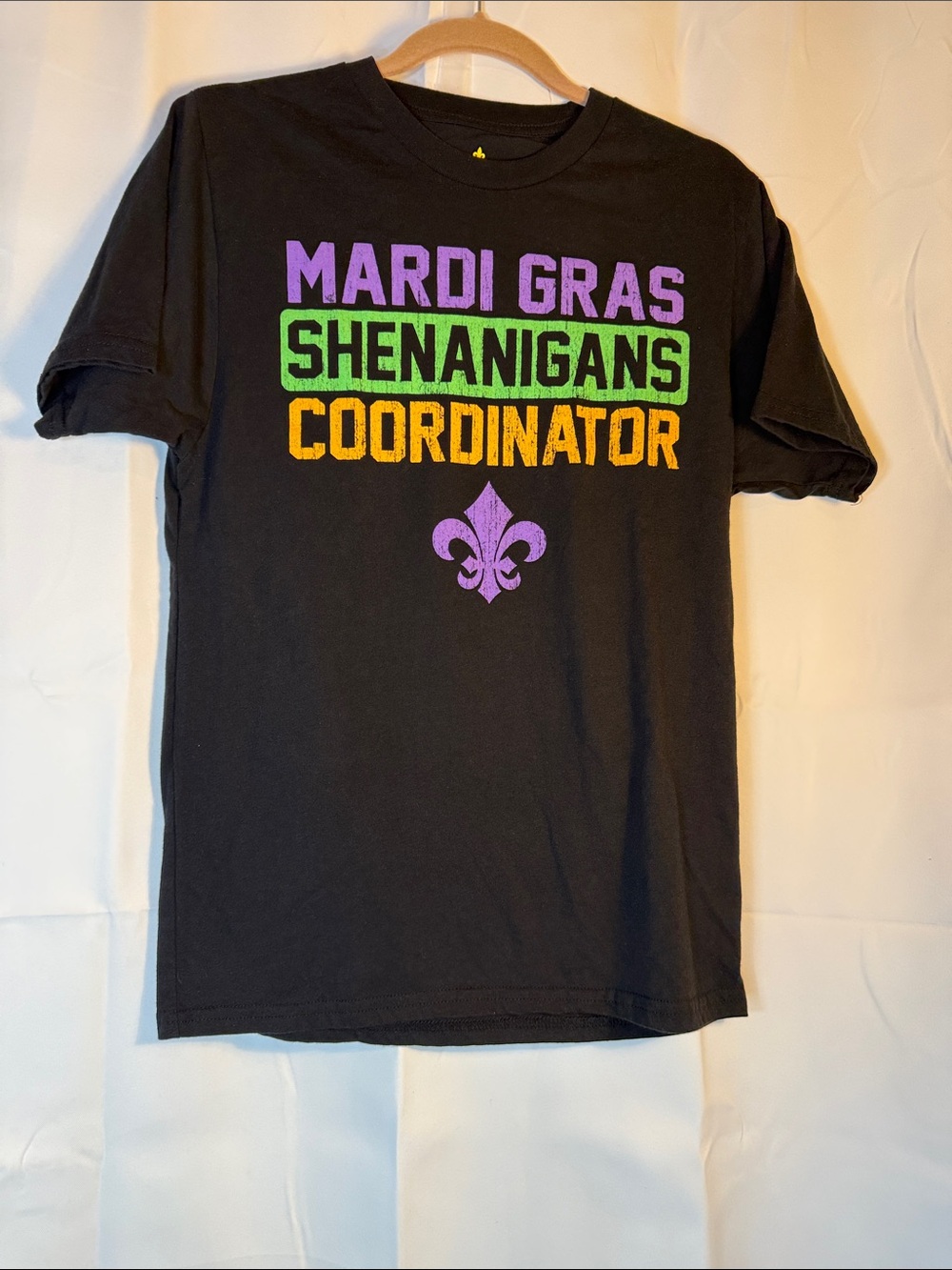 Mardi Gras Shenanigans Coordinator Black Graphic Tee